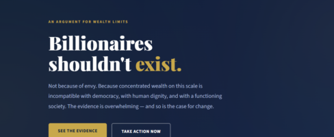 No Billionaires: an Argument for Wealth Limits